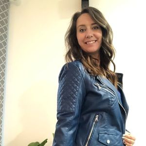 Express Faux Leather Moto Jacket (Medium)